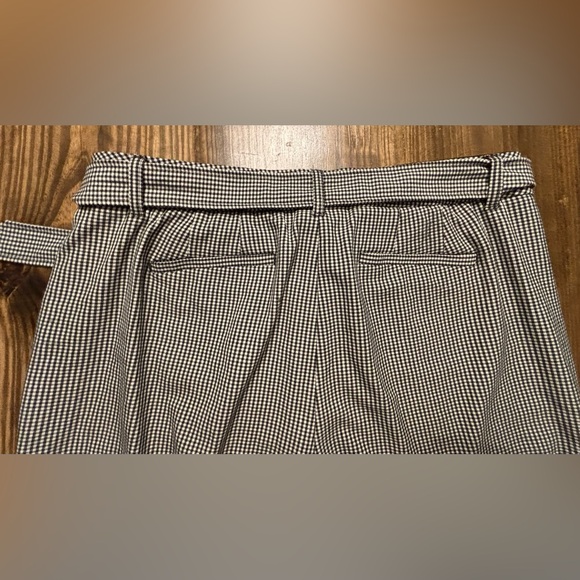 Lane Bryant wide Leg black & white mini checkered cropped pants Women’s size 20 - Picture 7 of 14